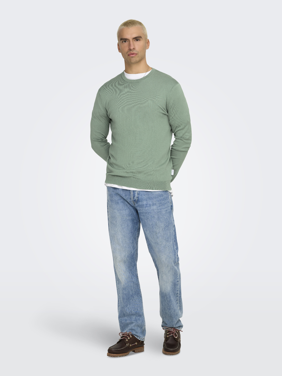 Pull van het merk Only & Sons in het Groen