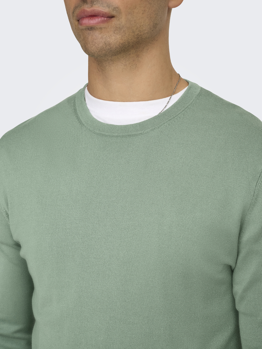 Pull van het merk Only & Sons in het Groen