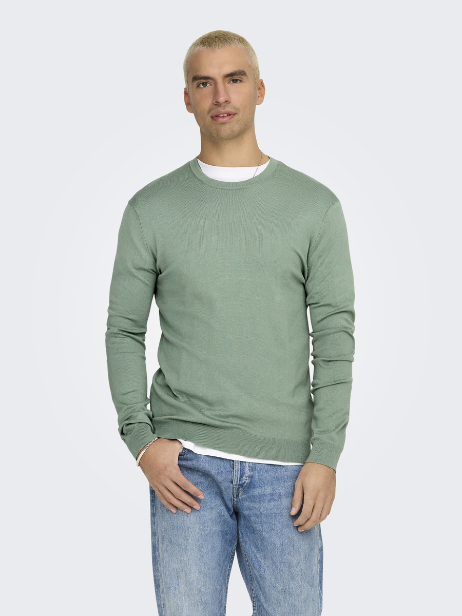 Pull van het merk Only & Sons in het Groen