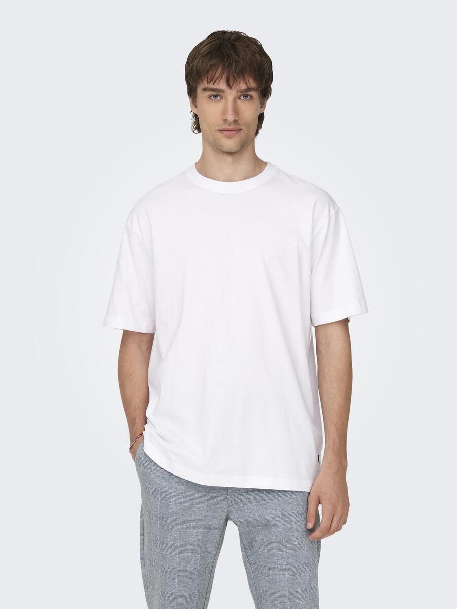 T-shirt van het merk Only & Sons in het Wit