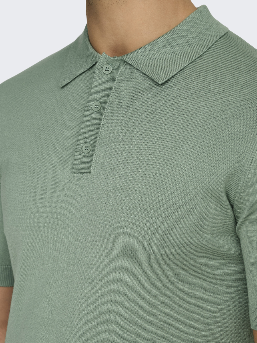 Polo van het merk Only & Sons in het Groen