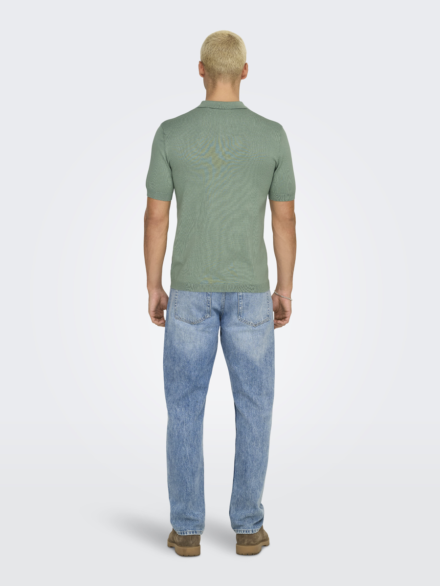 Polo van het merk Only & Sons in het Groen
