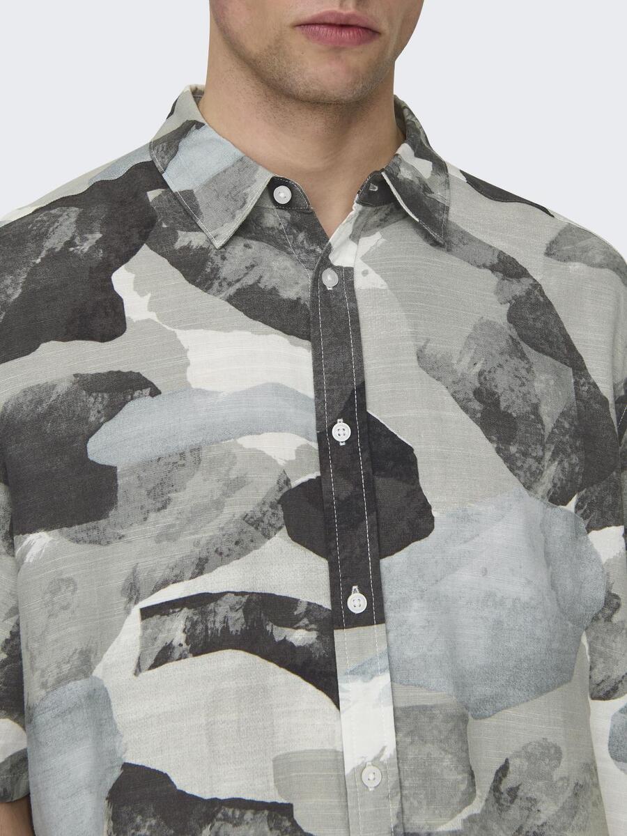 Hemd van het merk Only & Sons in het Grijs