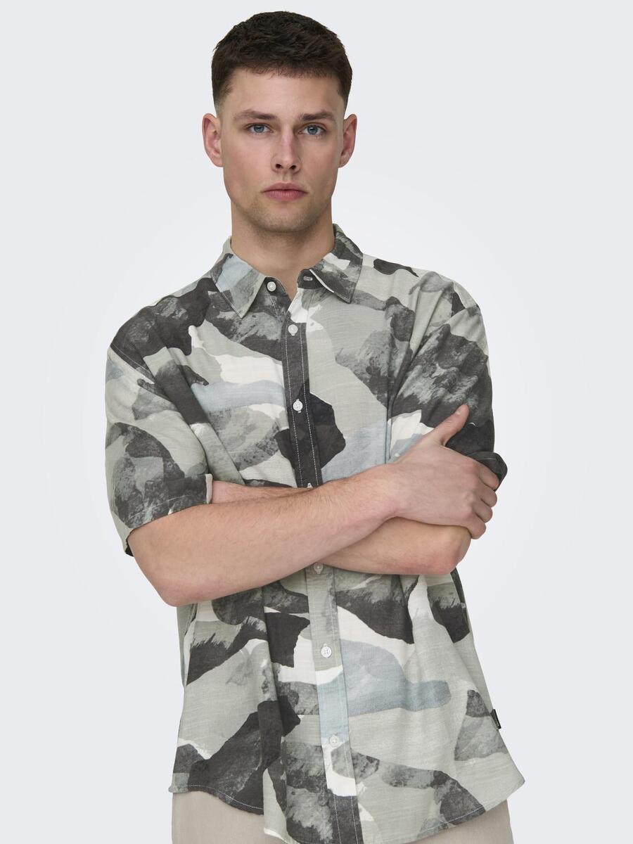 Hemd van het merk Only & Sons in het Grijs