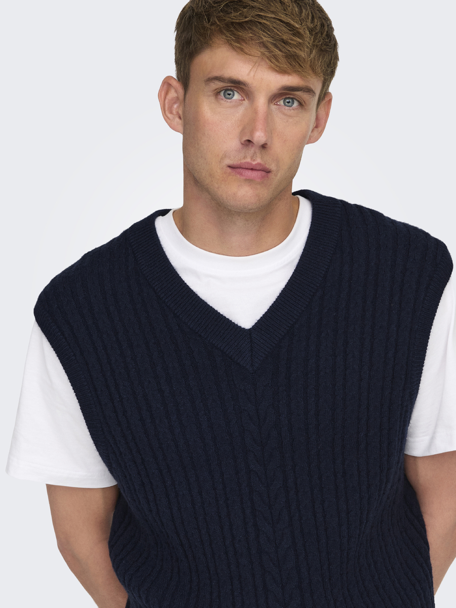 Debardeur van het merk Only & Sons in het Marine