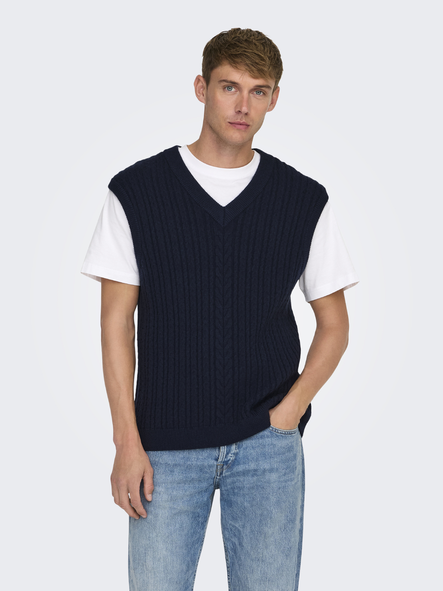 Debardeur van het merk Only & Sons in het Marine