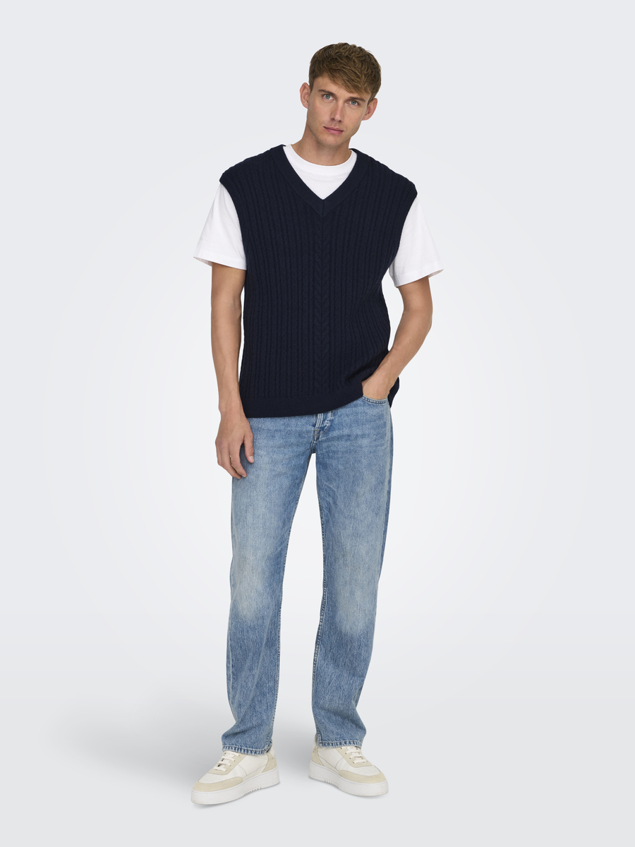 Debardeur van het merk Only & Sons in het Marine