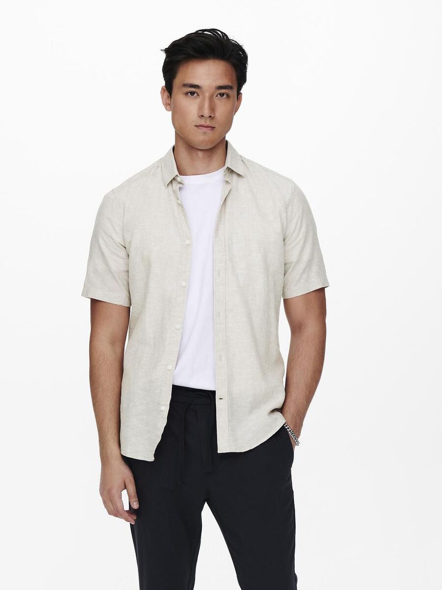 Hemd van het merk Only & Sons in het Ecru