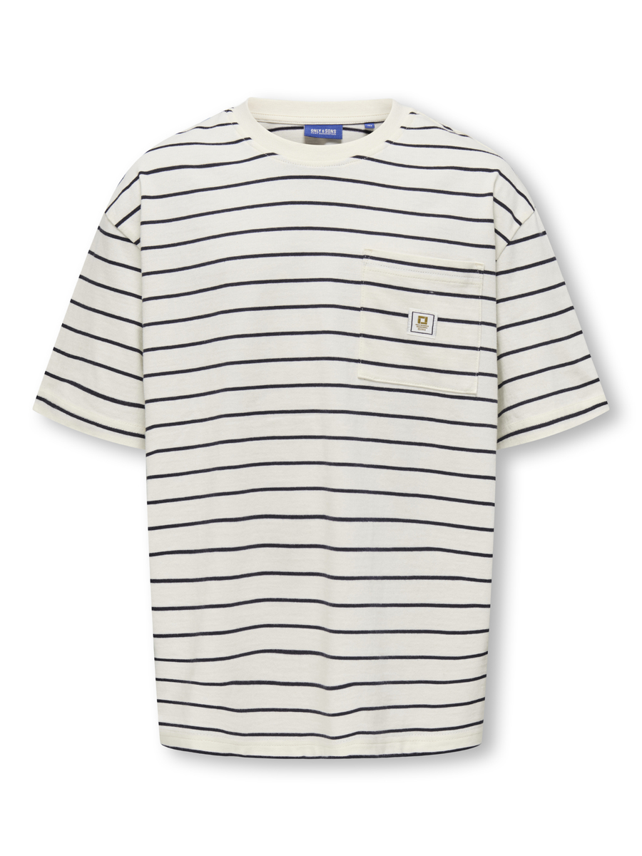 T-shirt van het merk Only & Sons Junior  in het Ecru