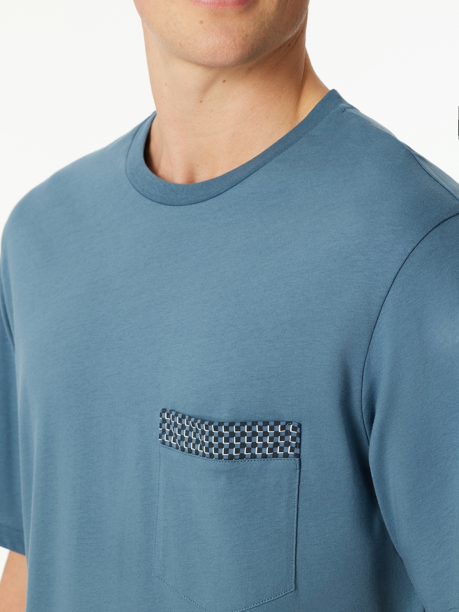 Pyjama van het merk Schiesser in het Blauw