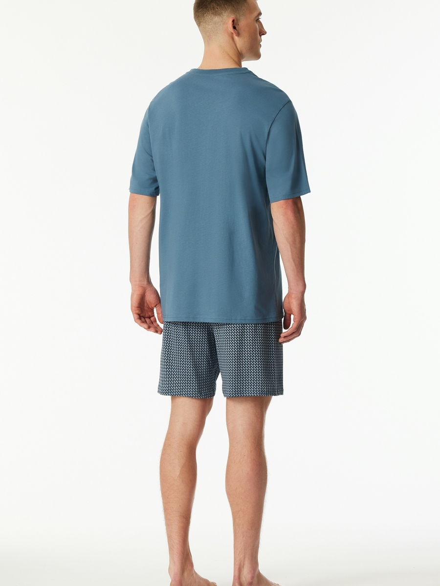 Pyjama van het merk Schiesser in het Blauw