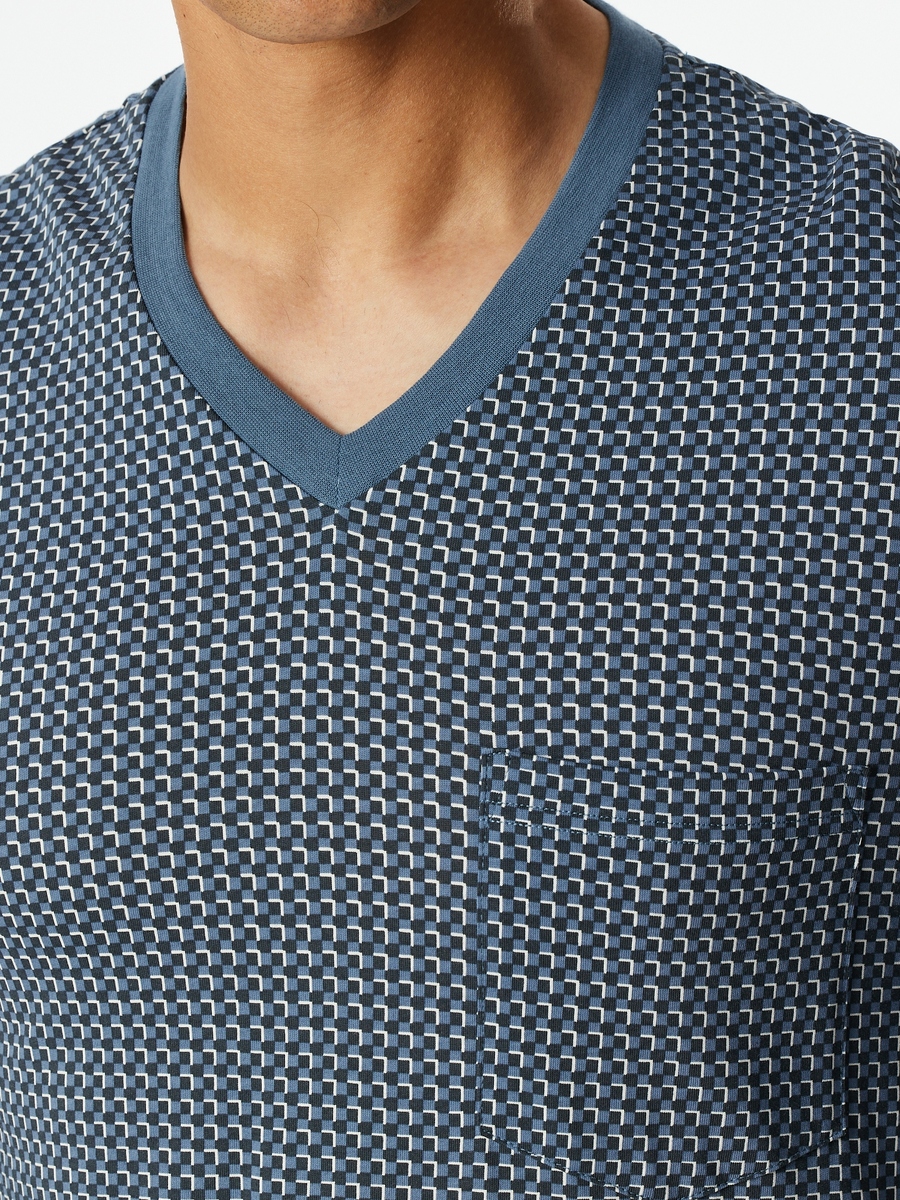 Pyjama van het merk Schiesser in het Blauw
