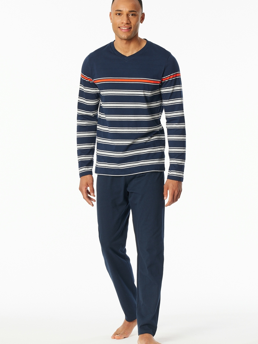 Pyjama van het merk Schiesser in het Blauw