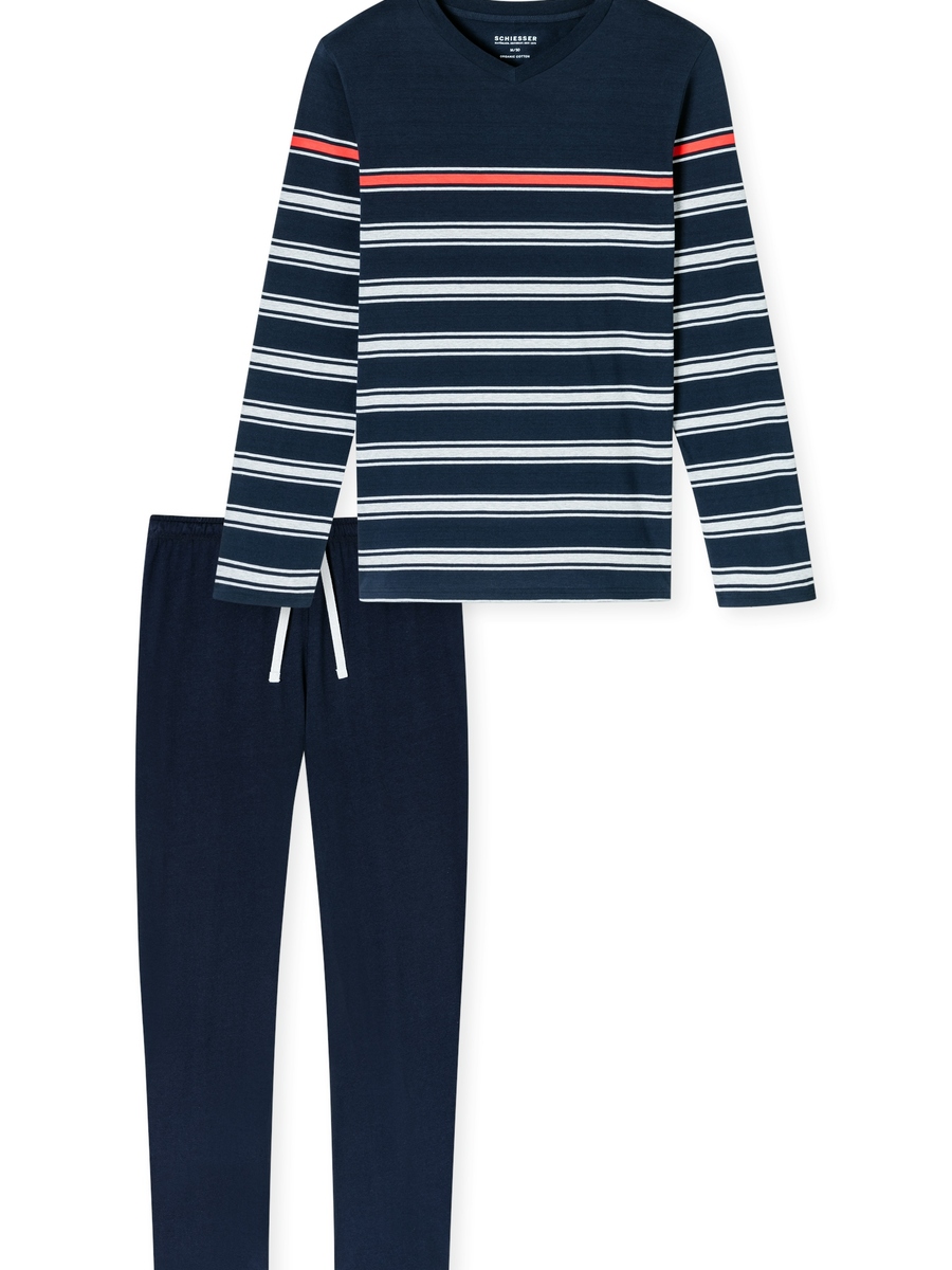 Pyjama van het merk Schiesser in het Blauw