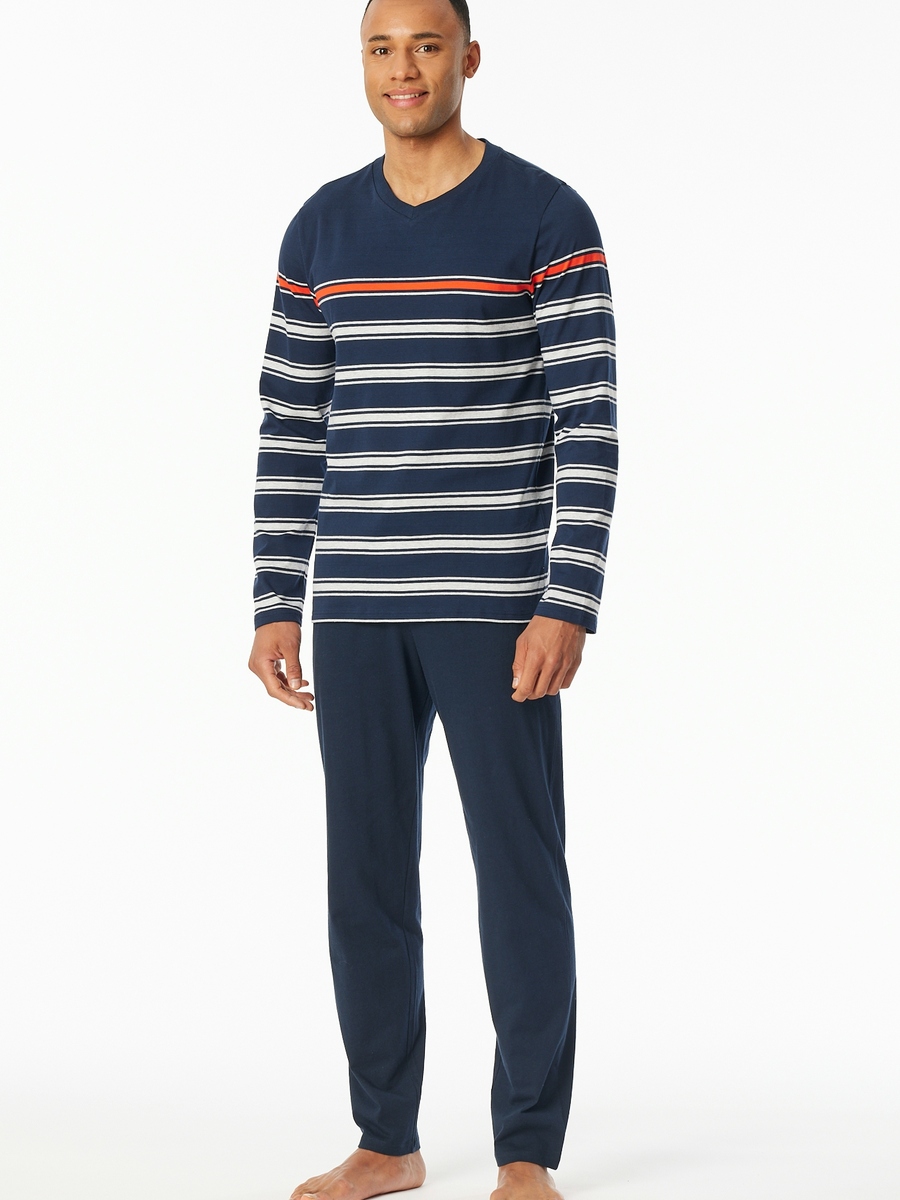Pyjama van het merk Schiesser in het Blauw