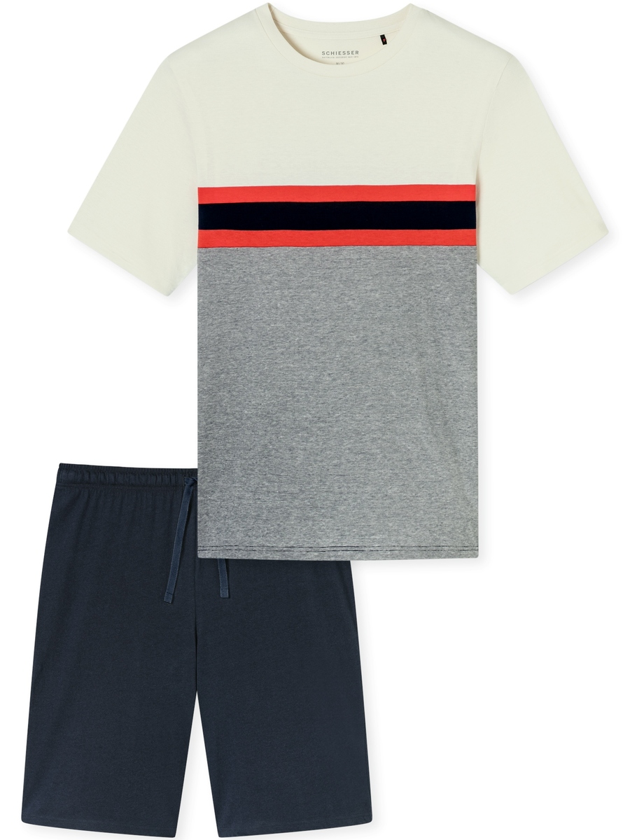 Pyjama van het merk Schiesser in het Rood