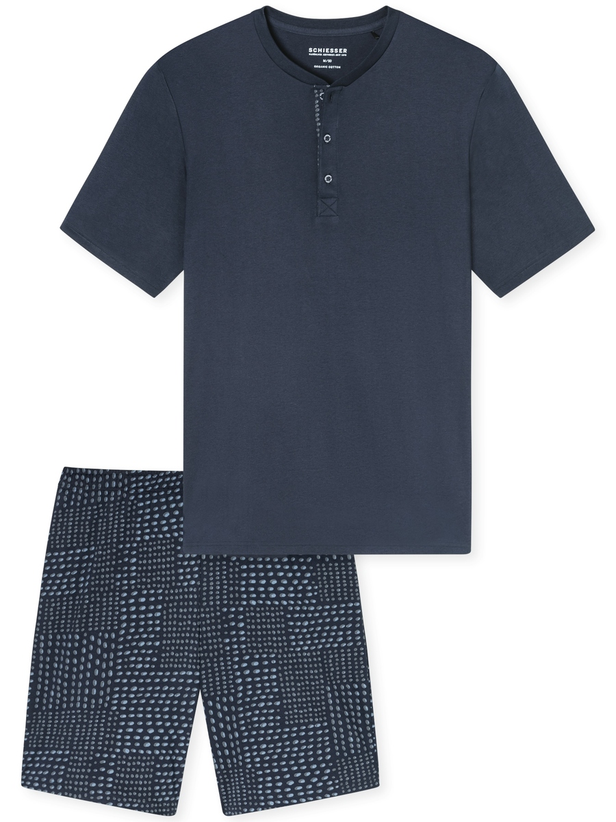 Pyjama van het merk Schiesser in het Blauw