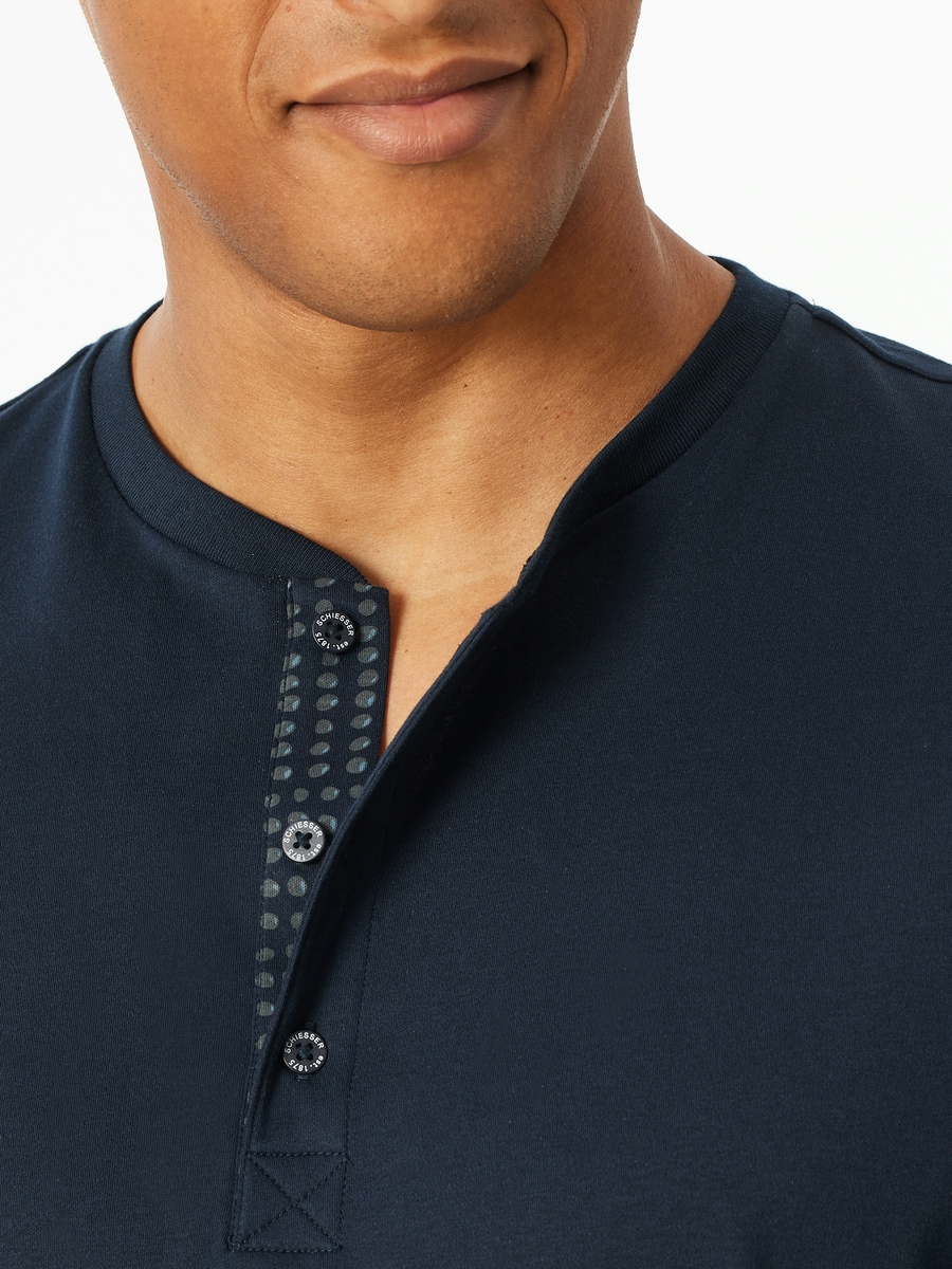 Pyjama van het merk Schiesser in het Blauw