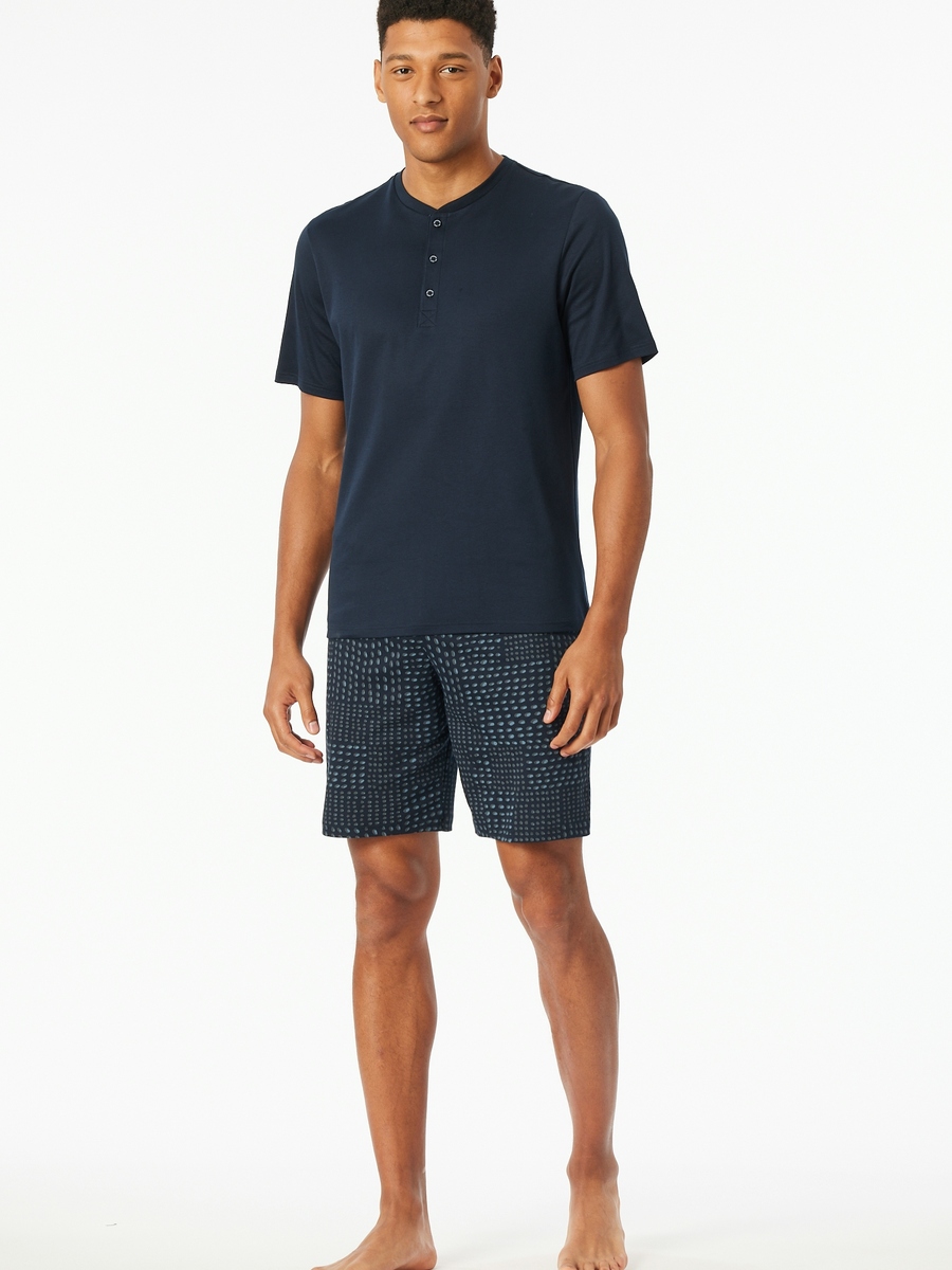 Pyjama van het merk Schiesser in het Blauw