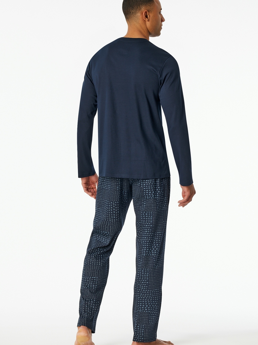 Pyjama van het merk Schiesser in het Blauw