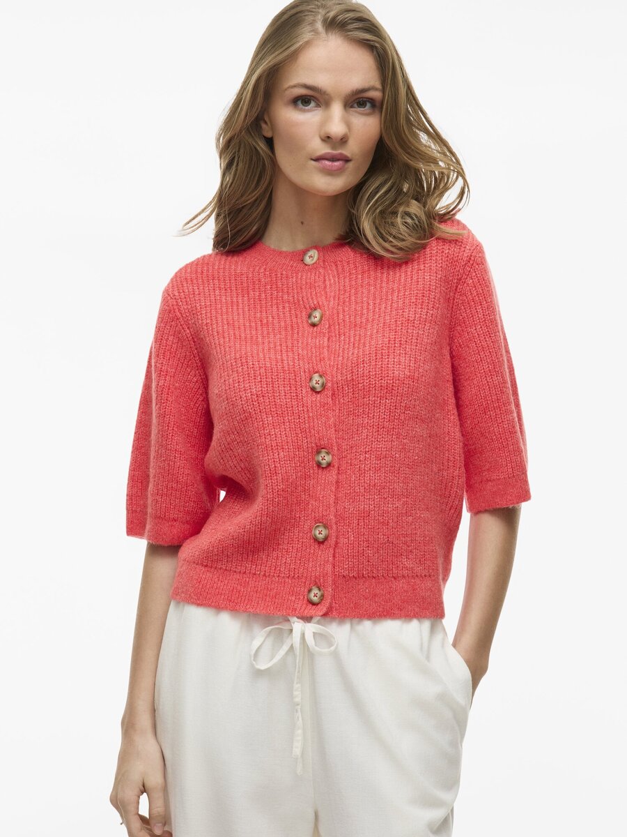 Cardigan van het merk Vila in het Rood