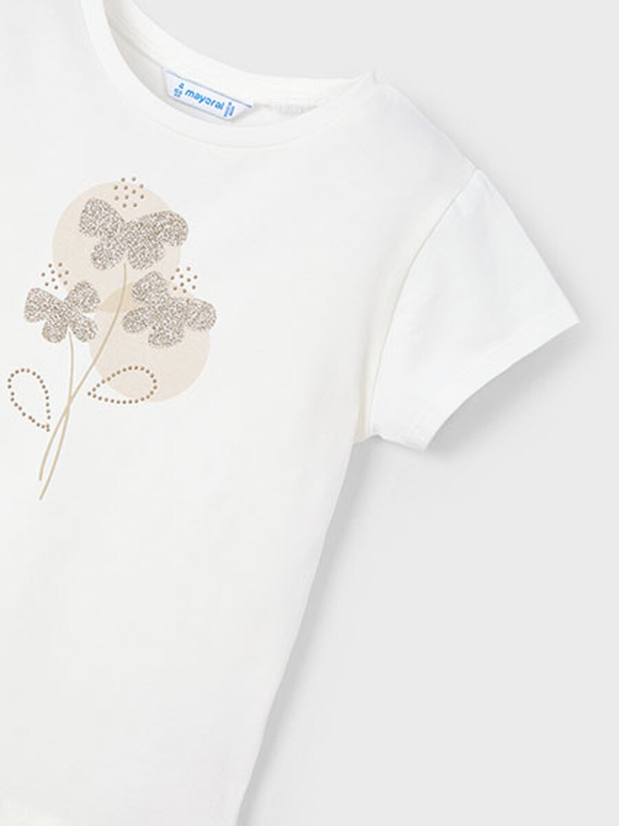T-shirt van het merk Mayoral in het Ecru