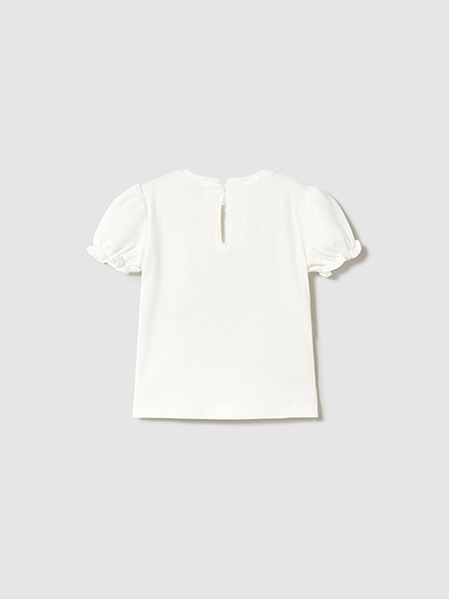 T-shirt van het merk Mayoral in het Ecru