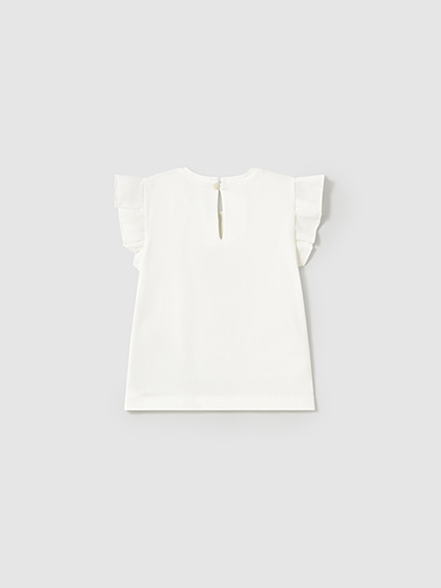 T-shirt van het merk Mayoral in het Ecru