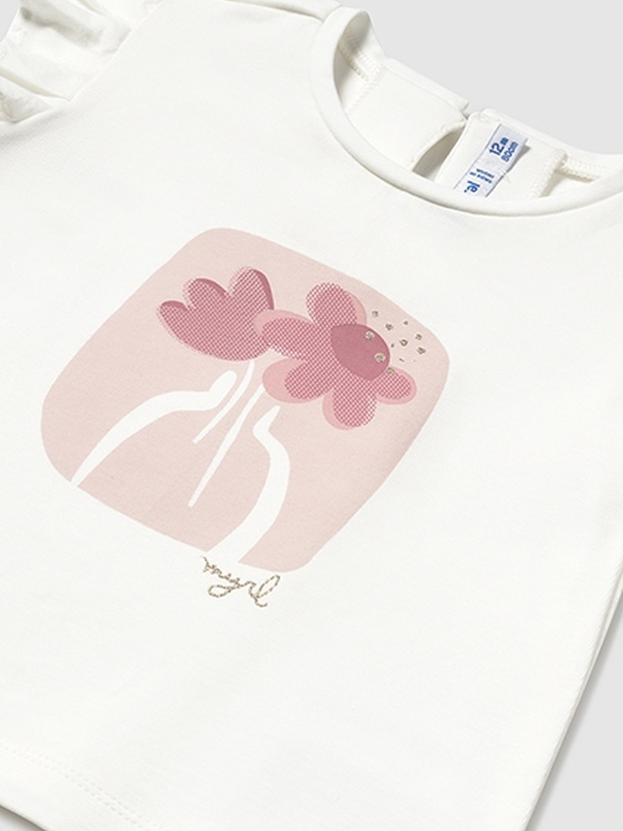 T-shirt van het merk Mayoral in het Ecru