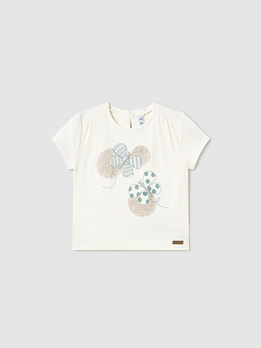 T-shirt van het merk Mayoral in het Ecru