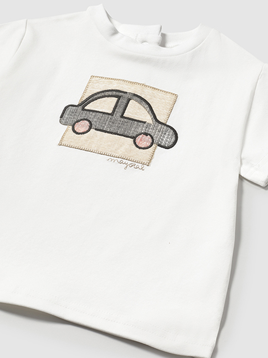 T-shirt van het merk Mayoral in het Ecru
