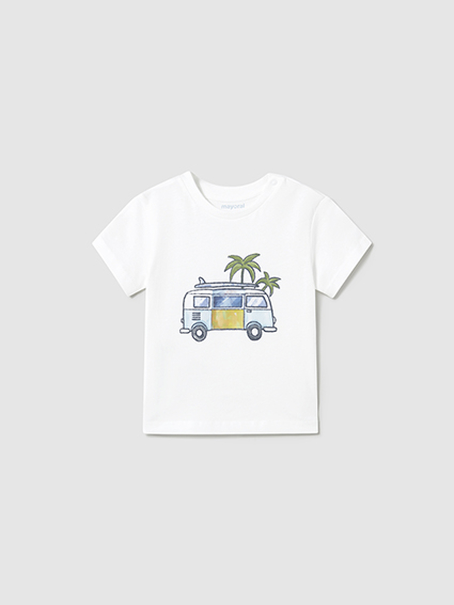T-shirt van het merk Mayoral in het Ecru