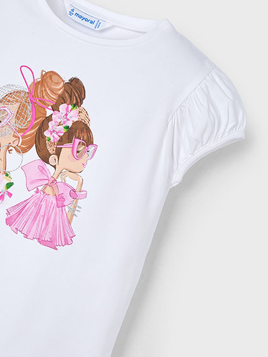 T-shirt van het merk Mayoral in het Ecru