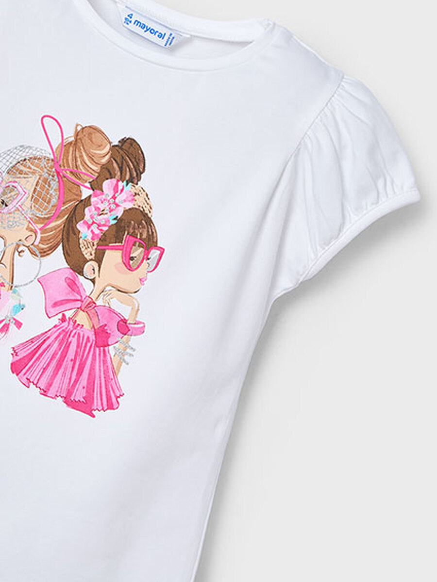 T-shirt van het merk Mayoral in het Ecru