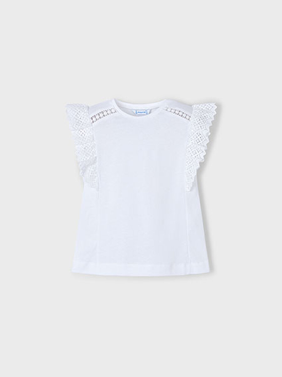 T-shirt van het merk Mayoral in het Ecru