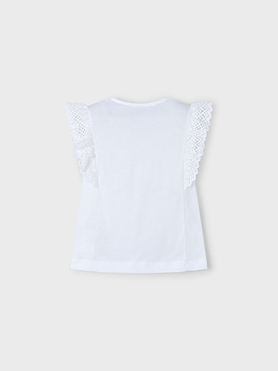 T-shirt van het merk Mayoral in het Ecru