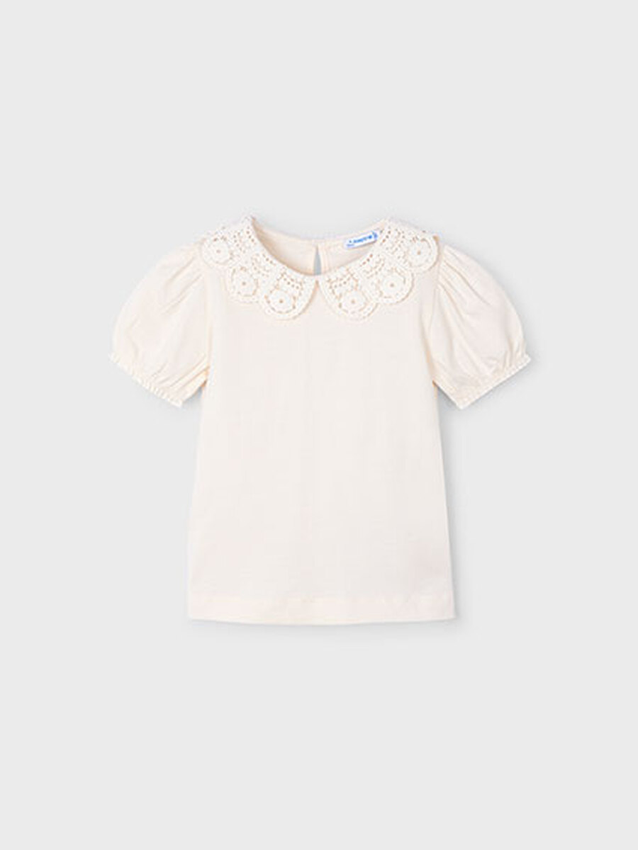 T-shirt van het merk Mayoral in het Ecru