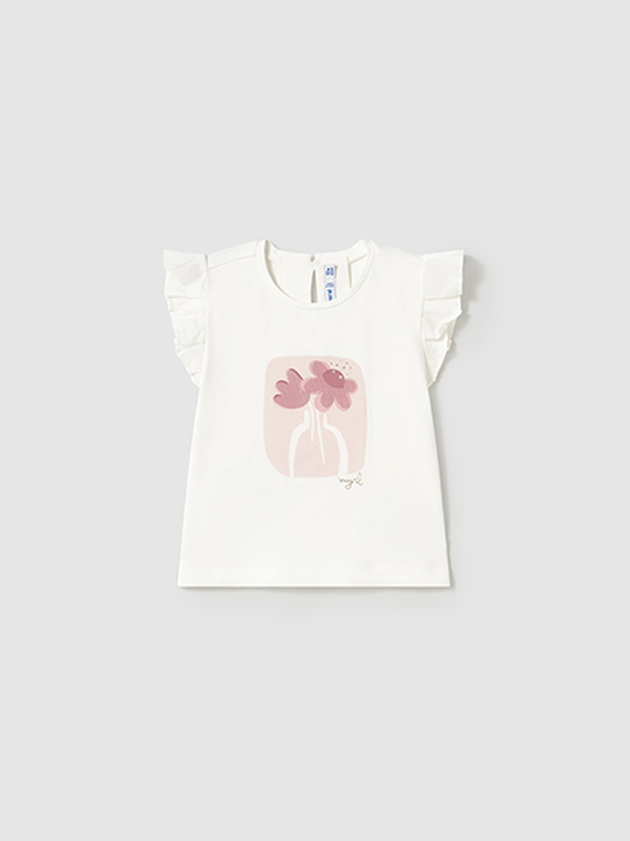 T-shirt van het merk Mayoral in het Ecru