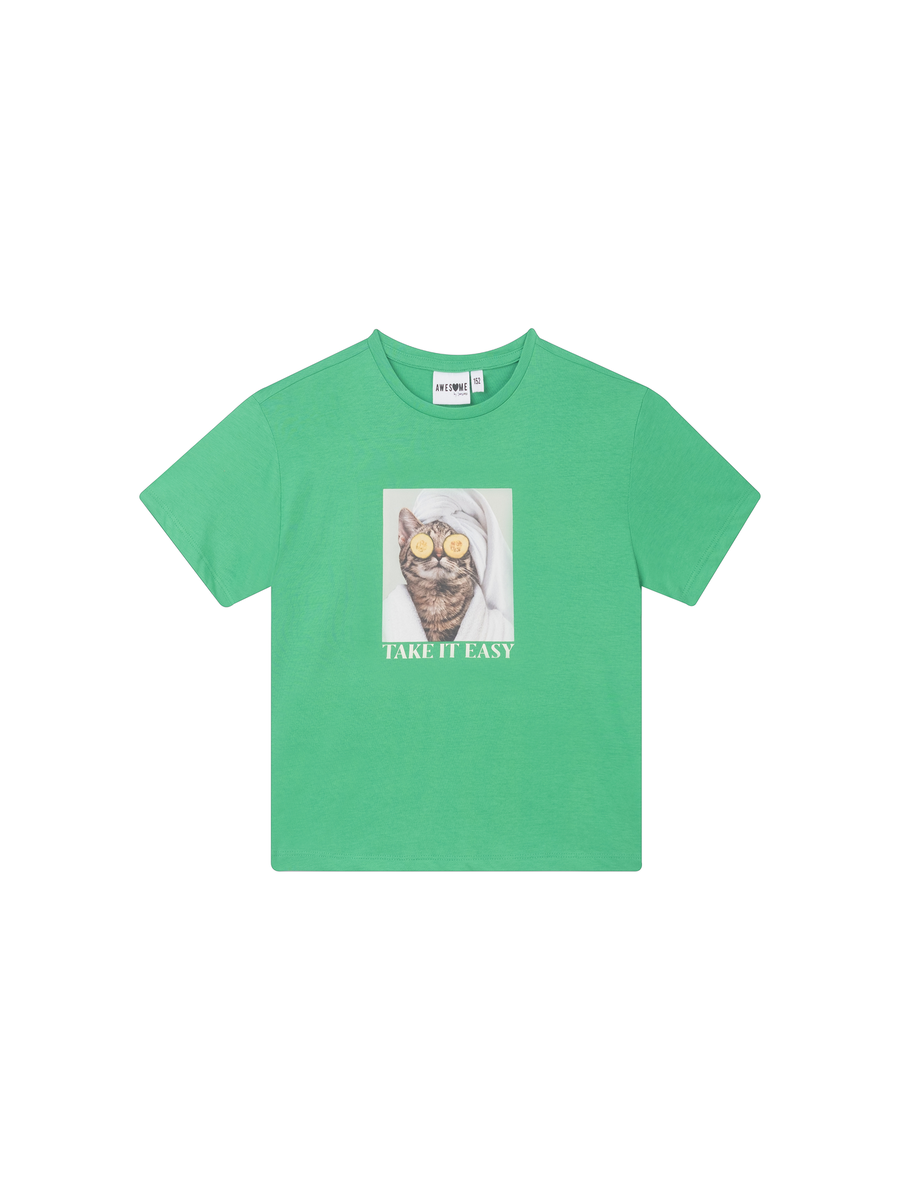 T-shirt van het merk Awesome in het Groen