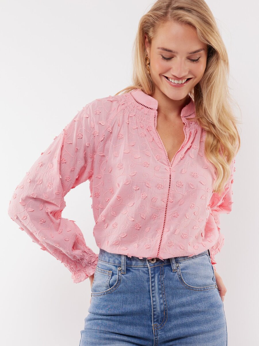 Bloes van het merk C&s The Label in het Roze