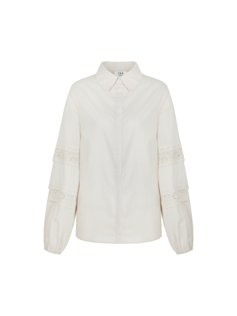 Bloes van het merk C&s The Label in het Beige