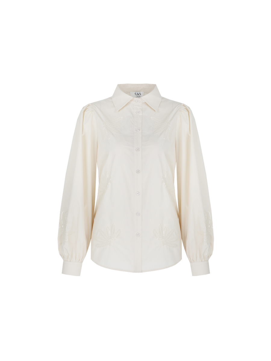 Bloes van het merk C&s The Label in het Beige
