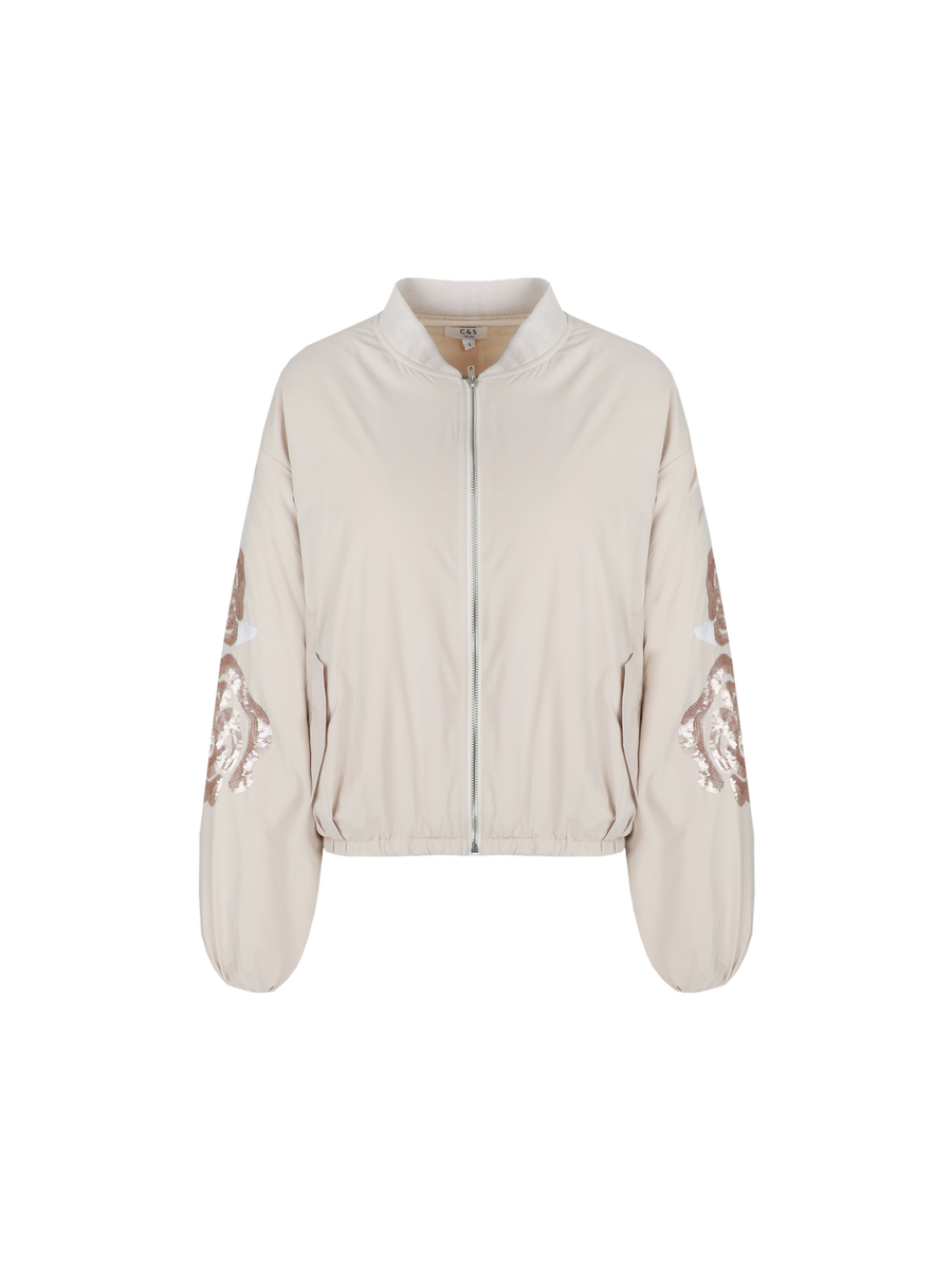 Jacket van het merk C&s The Label in het Beige
