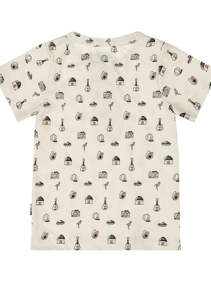 T-shirt van het merk Dirkje in het Ecru