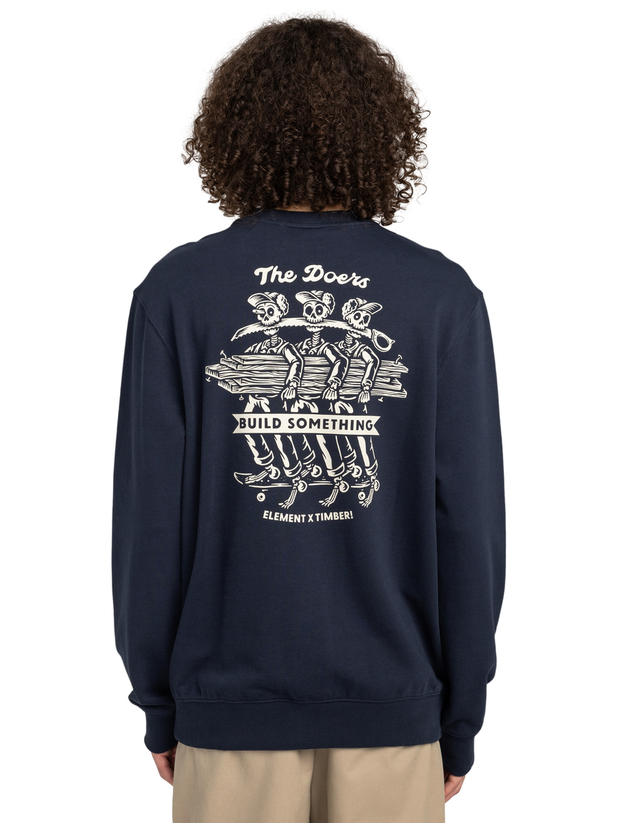 Sweater van het merk Element in het Marine