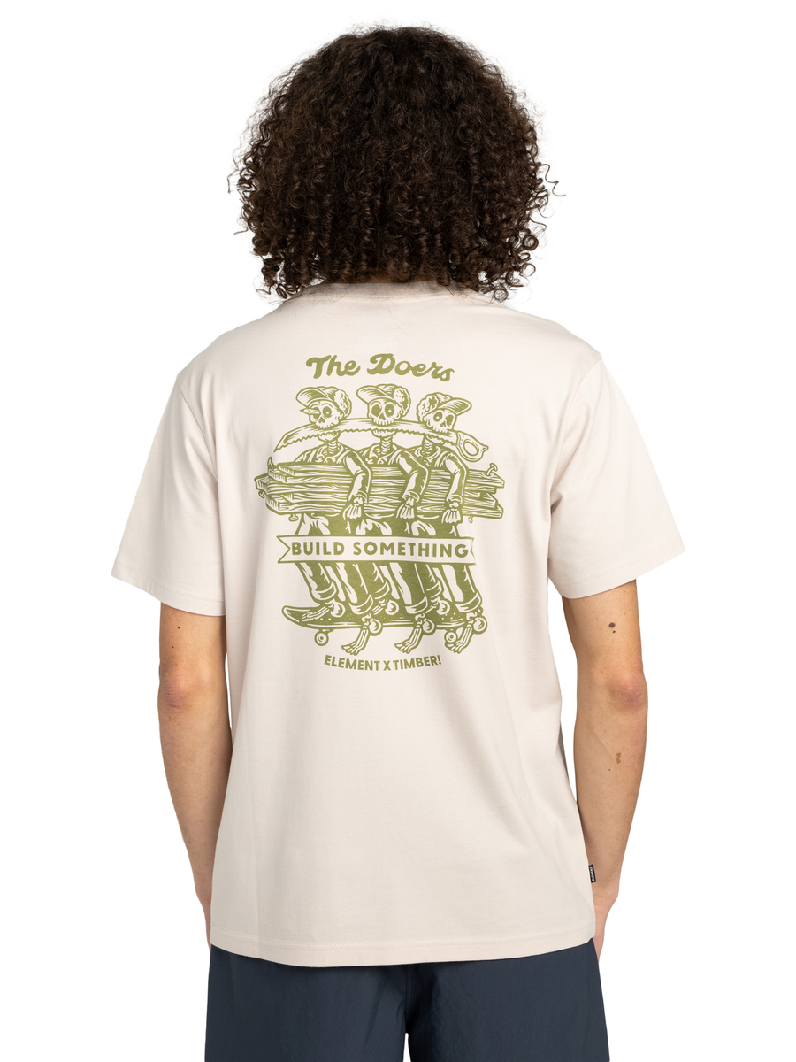 T-shirt van het merk Element in het Ecru