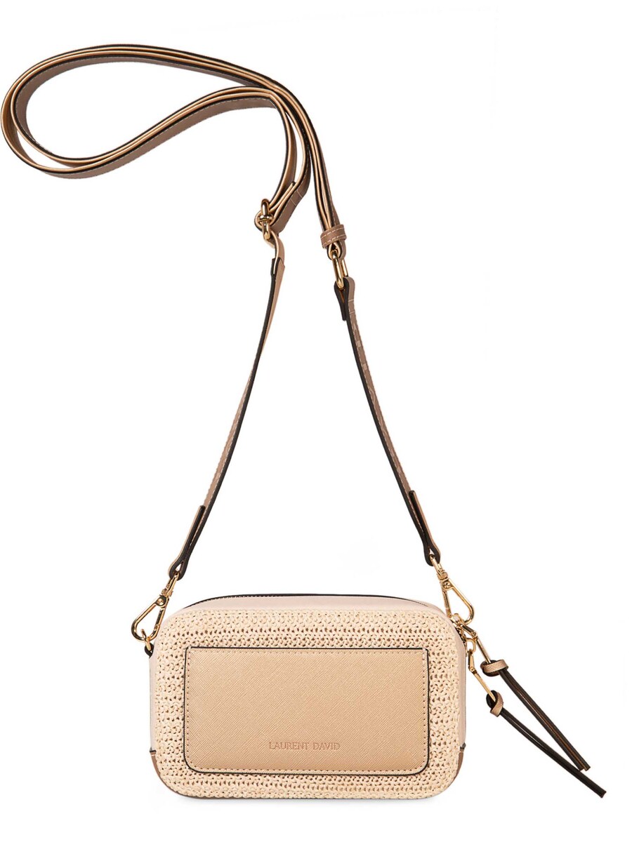 Handtas van het merk Laurent David in het Beige