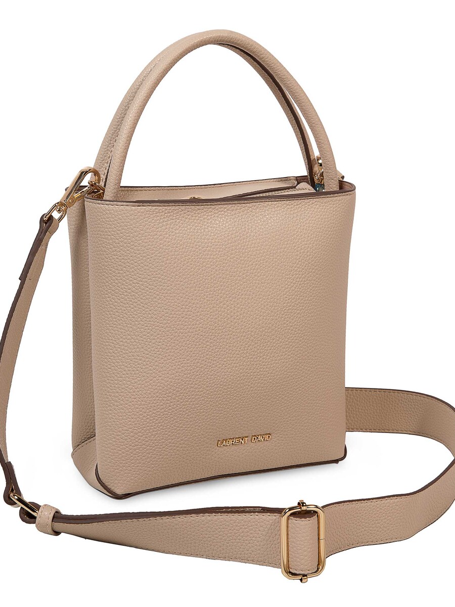 Handtas van het merk Laurent David in het Beige