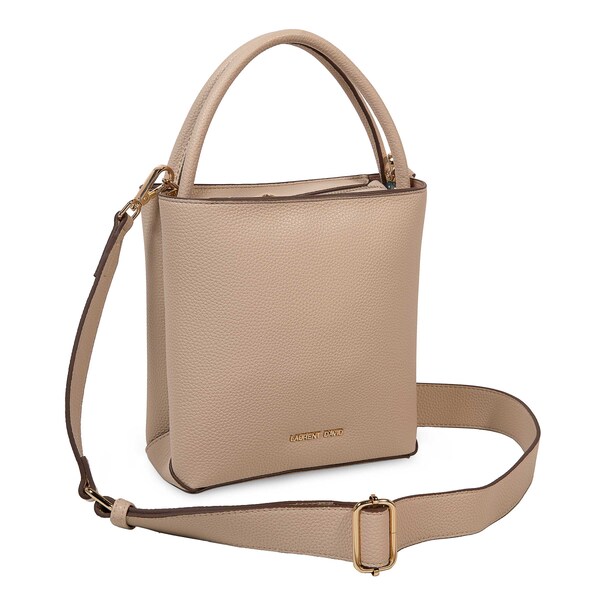 Handtas van het merk Laurent David in het Beige