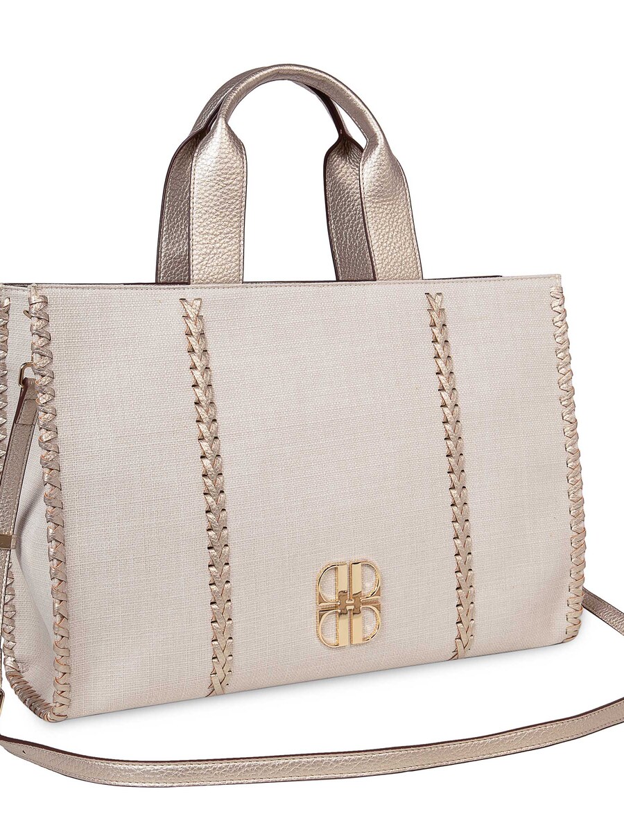 Handtas van het merk Laurent David in het Beige